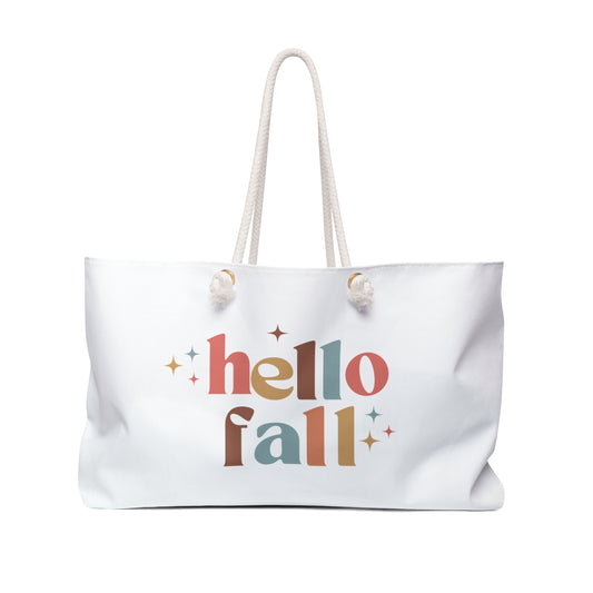 “Hello Fall” Weekender Bag