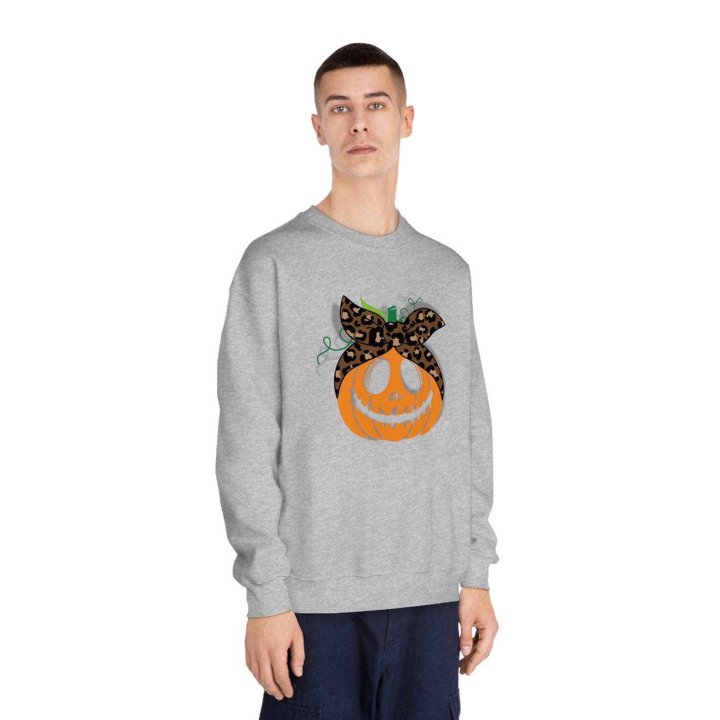 Halloween Crewneck Sweatshirt- Pumpkin w/ Bow