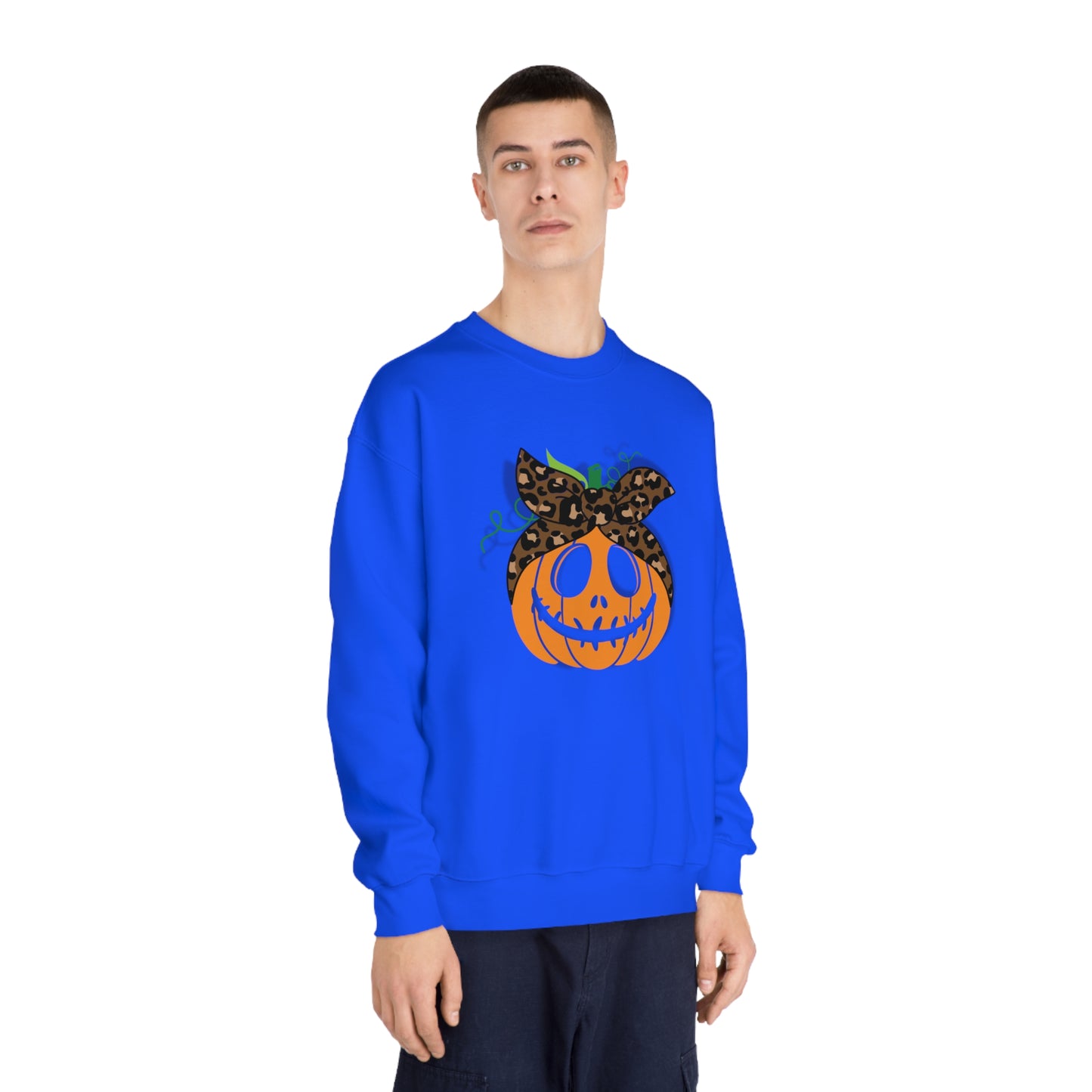 Halloween Crewneck Sweatshirt- Pumpkin w/ Bow