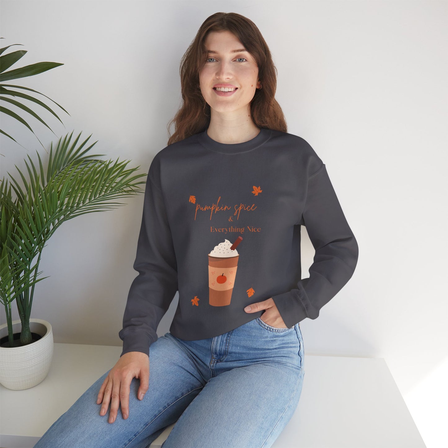 Pumpkin Spice Heavy Blend™ Crewneck Sweatshirt