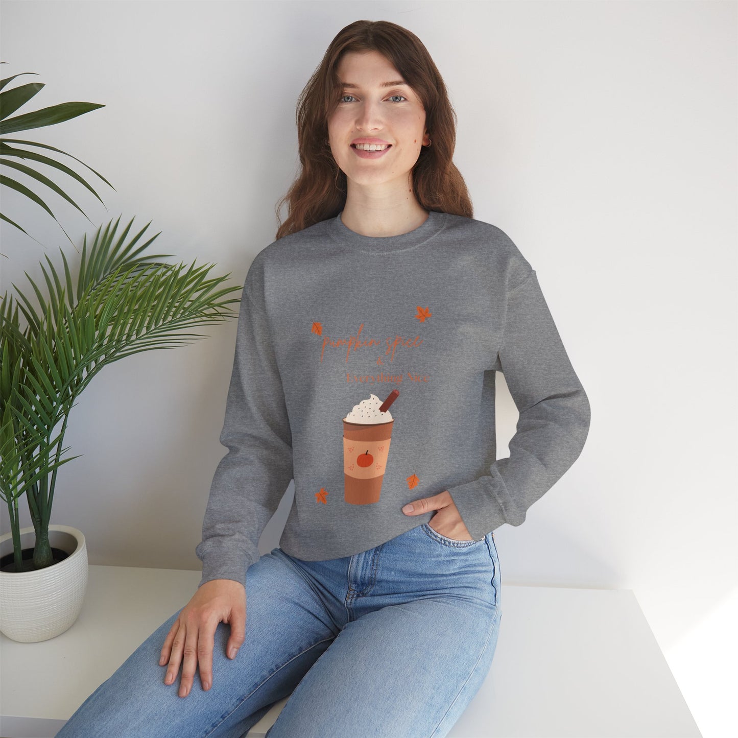 Pumpkin Spice Heavy Blend™ Crewneck Sweatshirt