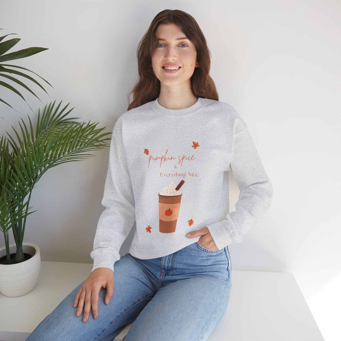 Pumpkin Spice Heavy Blend™ Crewneck Sweatshirt