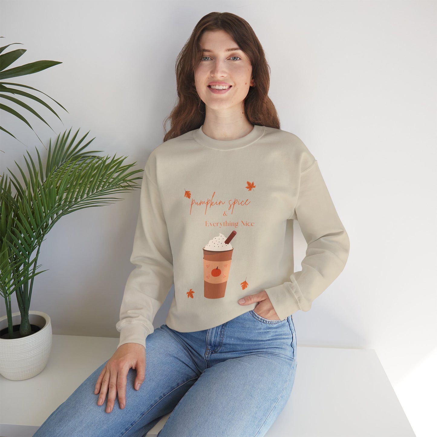 Pumpkin Spice Heavy Blend™ Crewneck Sweatshirt