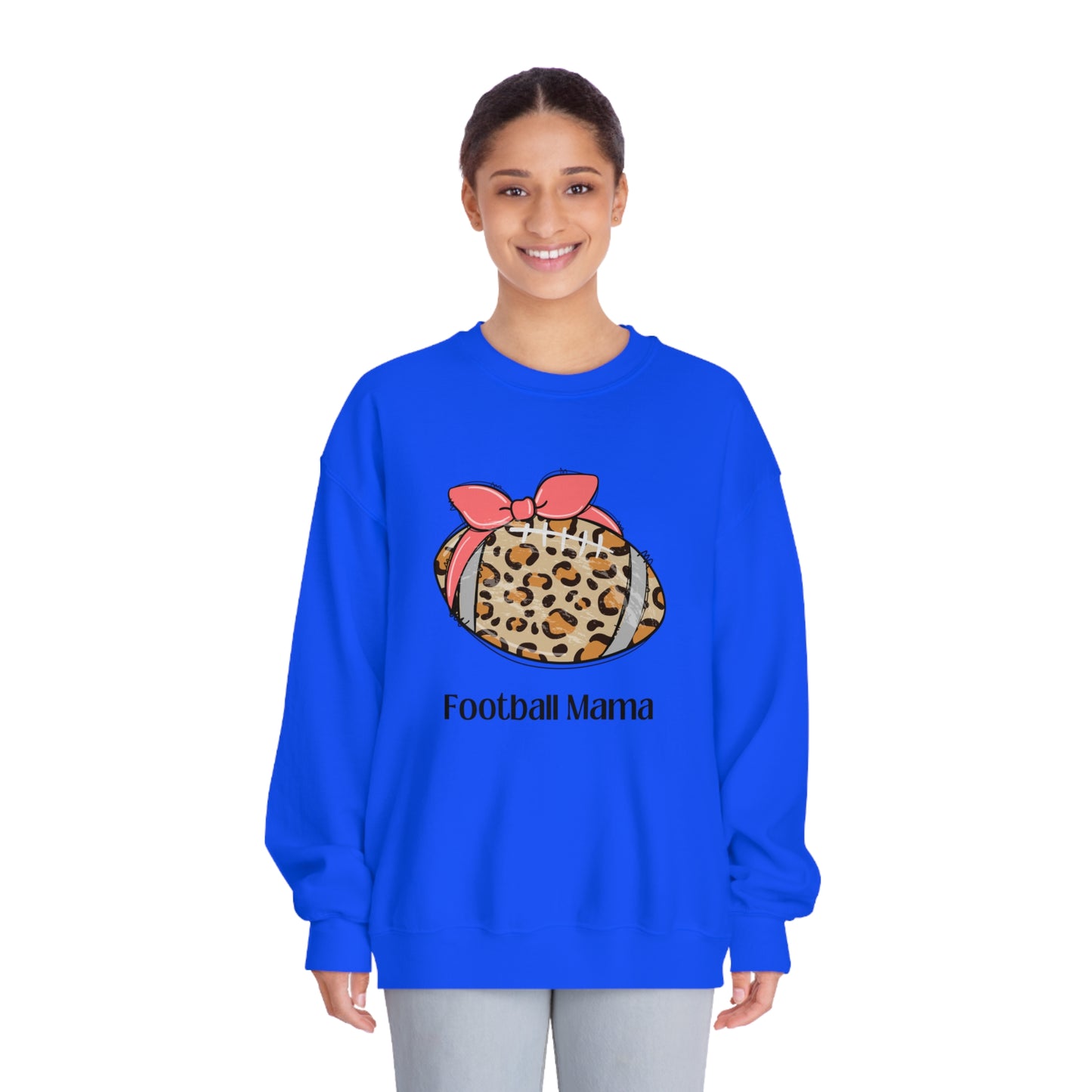 “Football Mama” DryBlend® Crewneck Sweatshirt