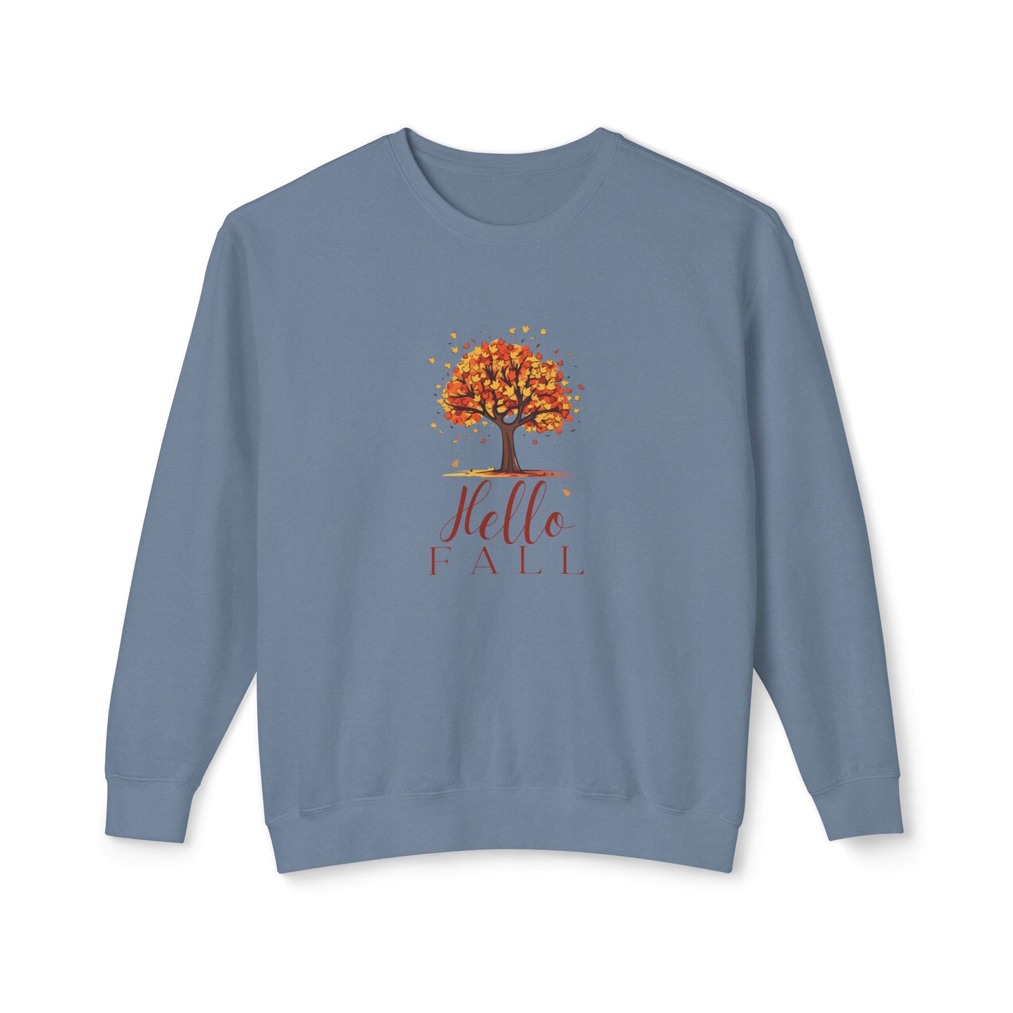 “Hello Fall” Lightweight Crewneck Sweatshirt