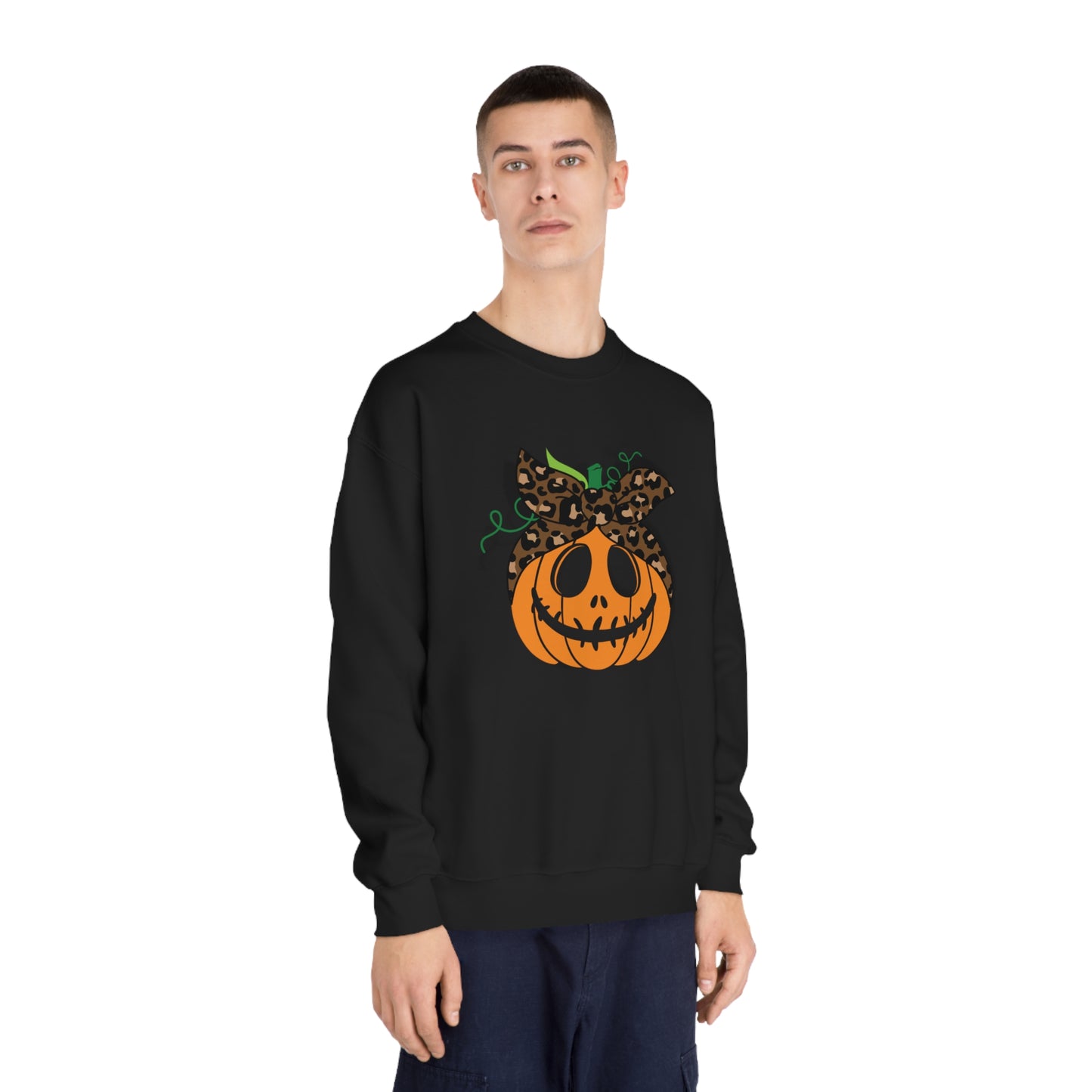 Halloween Crewneck Sweatshirt- Pumpkin w/ Bow