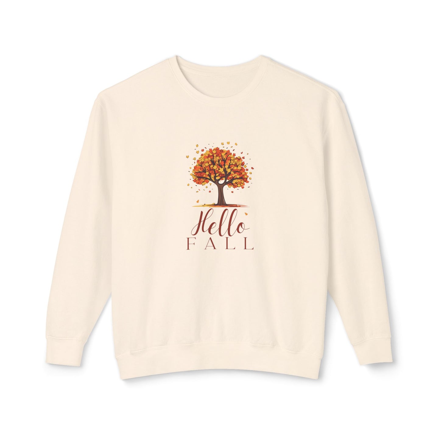 “Hello Fall” Lightweight Crewneck Sweatshirt