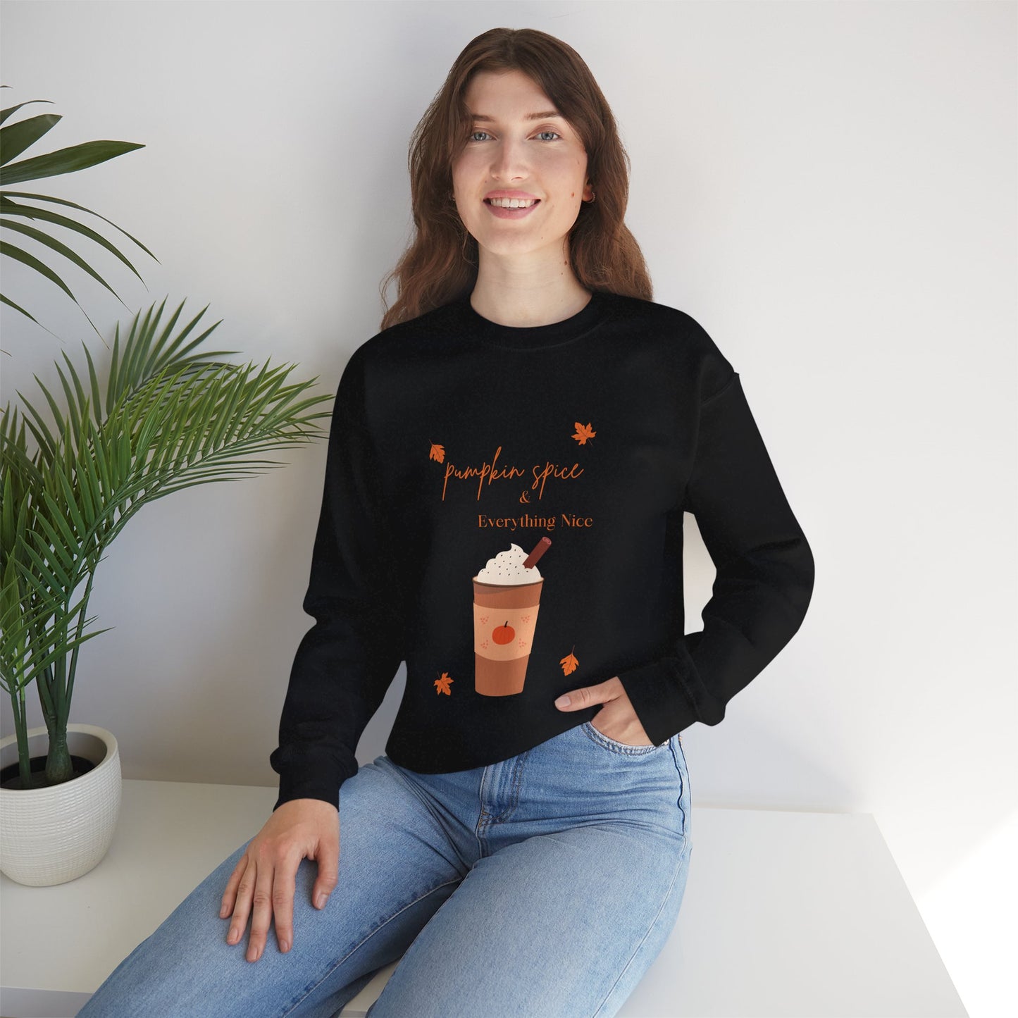 Pumpkin Spice Heavy Blend™ Crewneck Sweatshirt