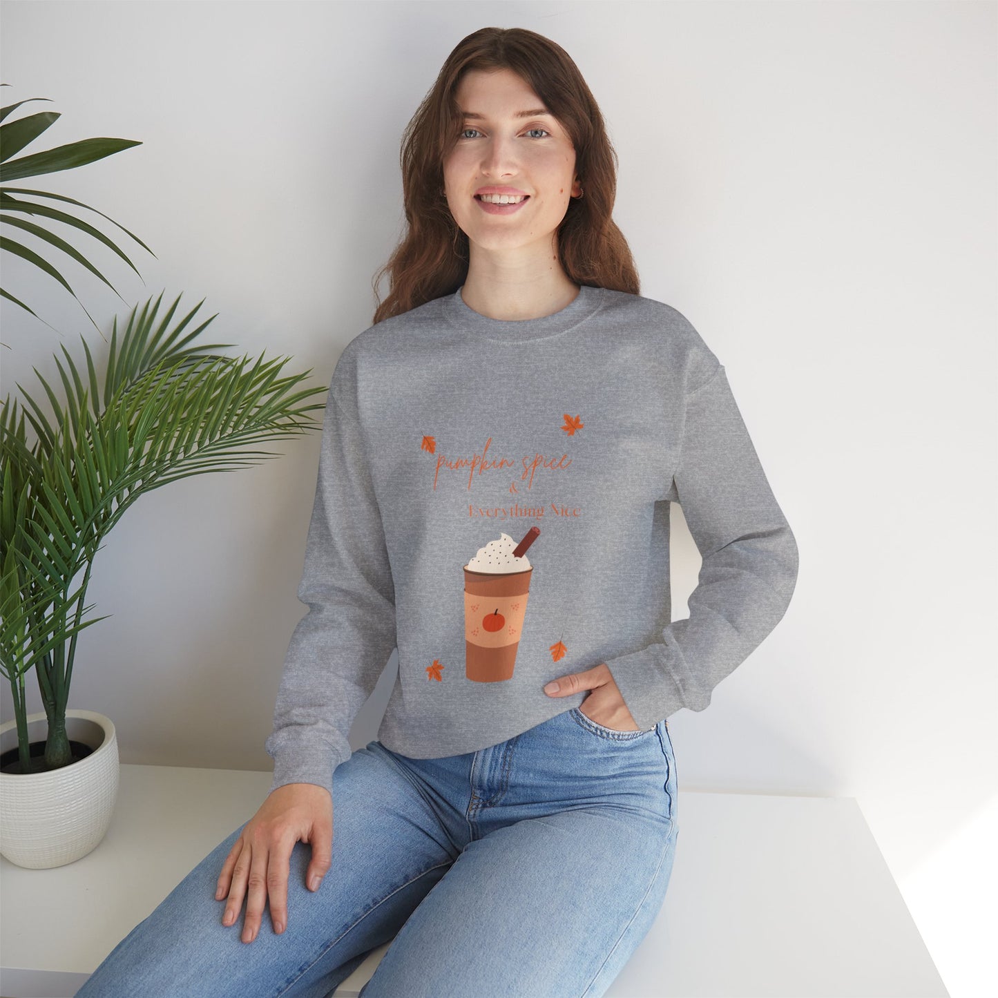 Pumpkin Spice Heavy Blend™ Crewneck Sweatshirt