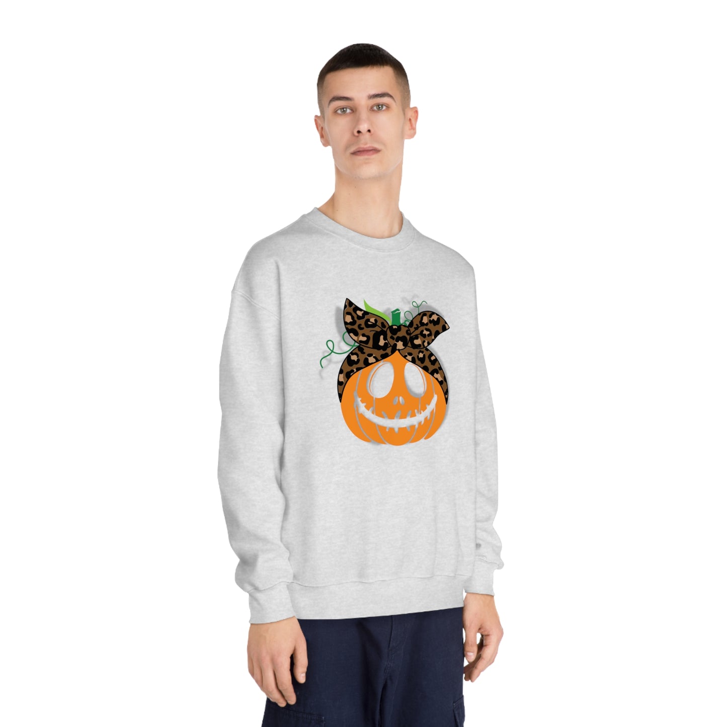 Halloween Crewneck Sweatshirt- Pumpkin w/ Bow