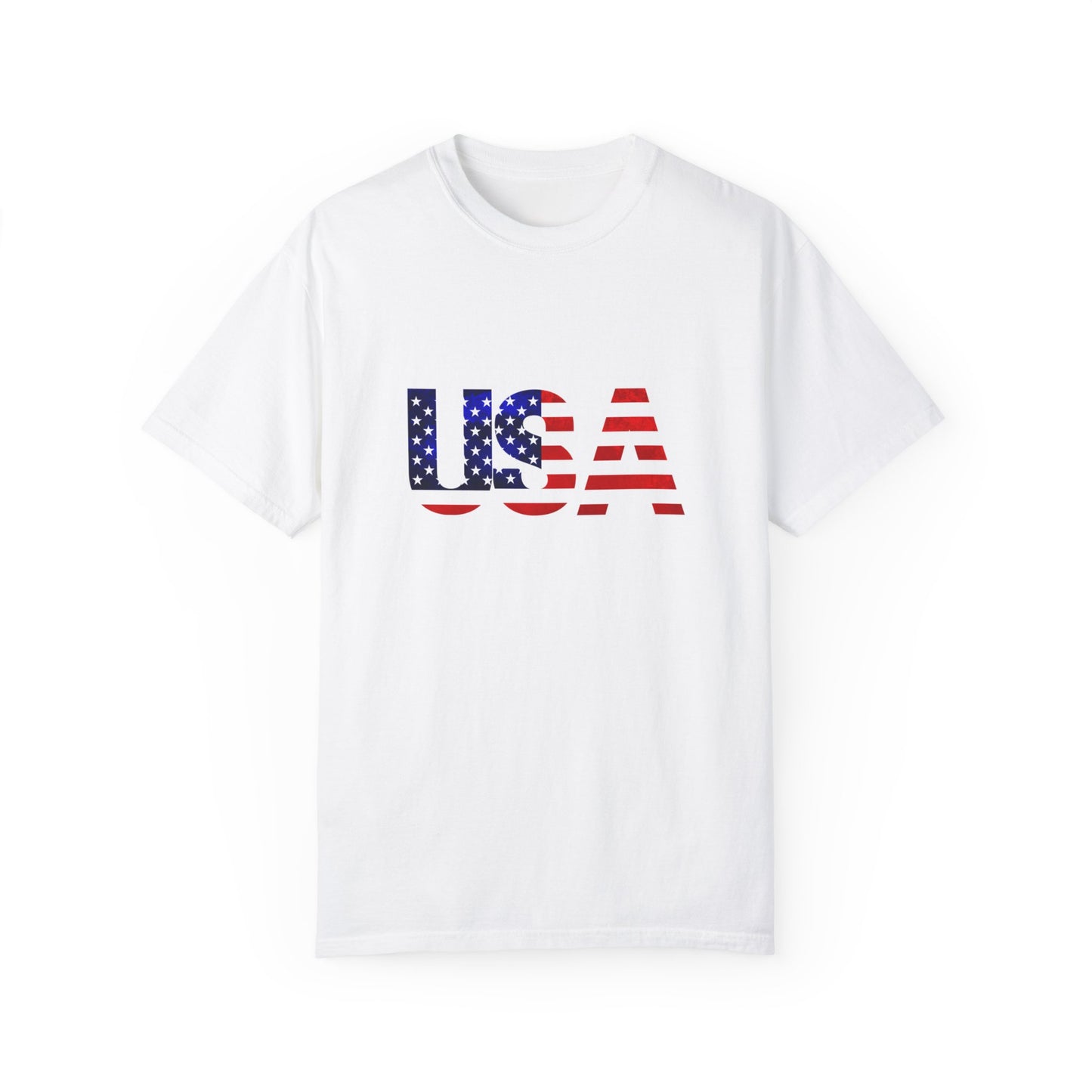 “USA Proud To Be An American” Garment-Dyed T-shirt