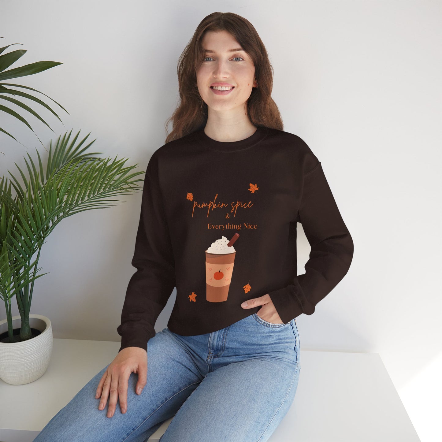 Pumpkin Spice Heavy Blend™ Crewneck Sweatshirt