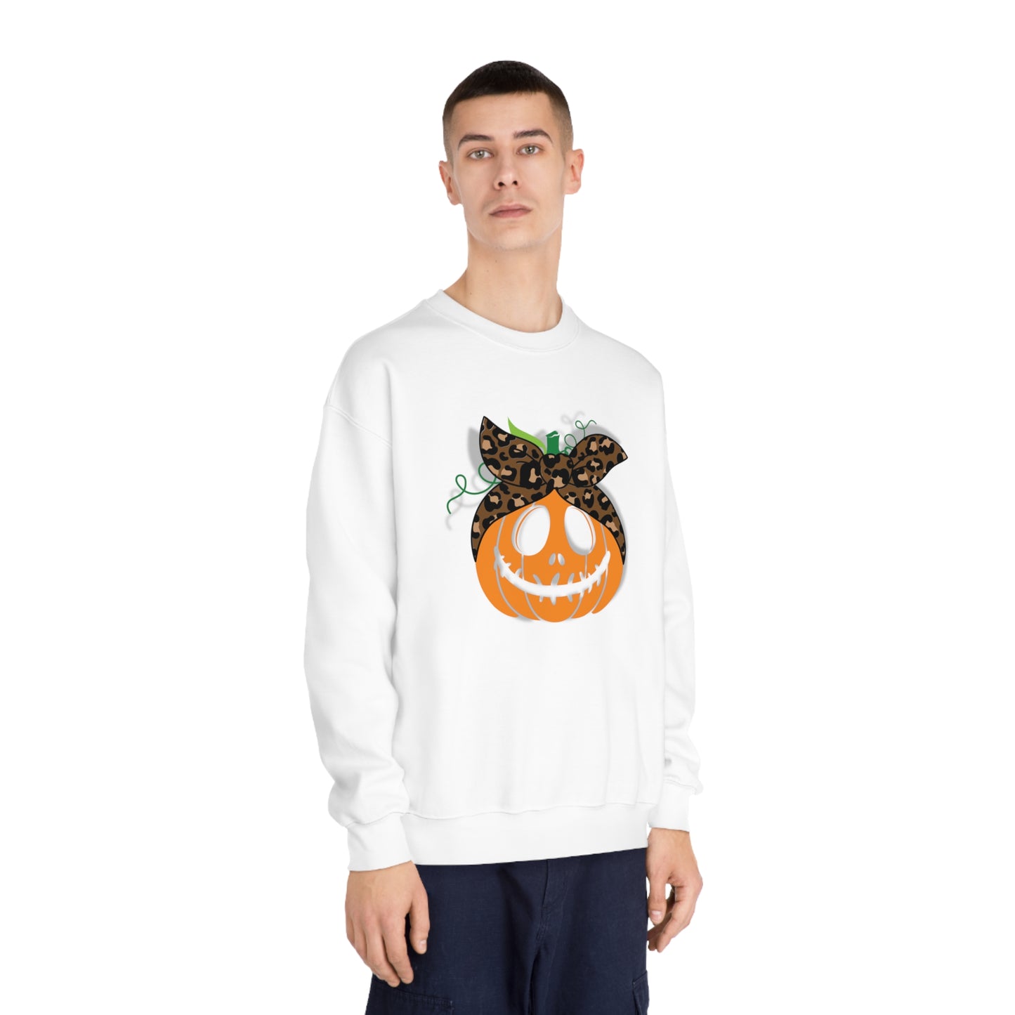 Halloween Crewneck Sweatshirt- Pumpkin w/ Bow