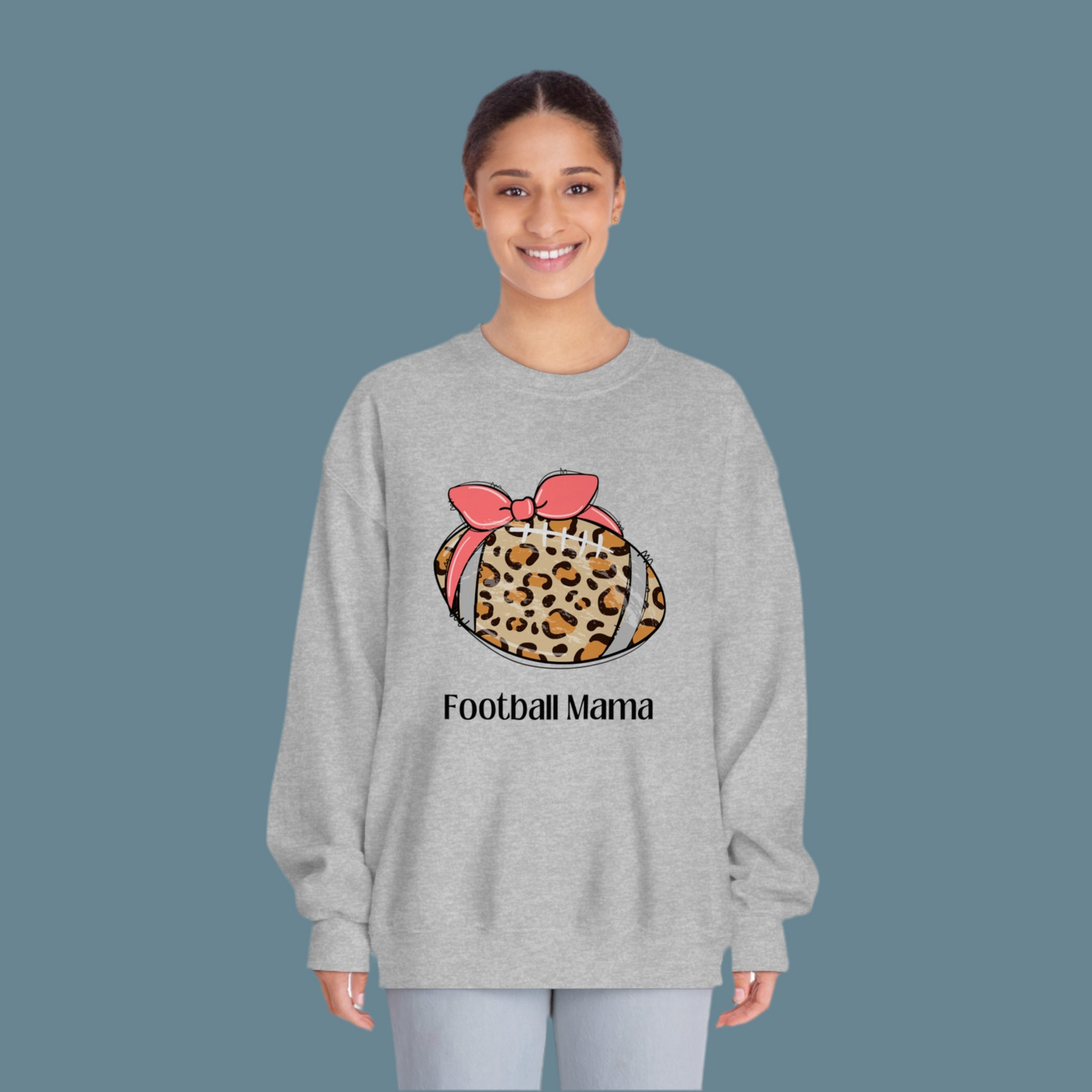 “Football Mama” DryBlend® Crewneck Sweatshirt